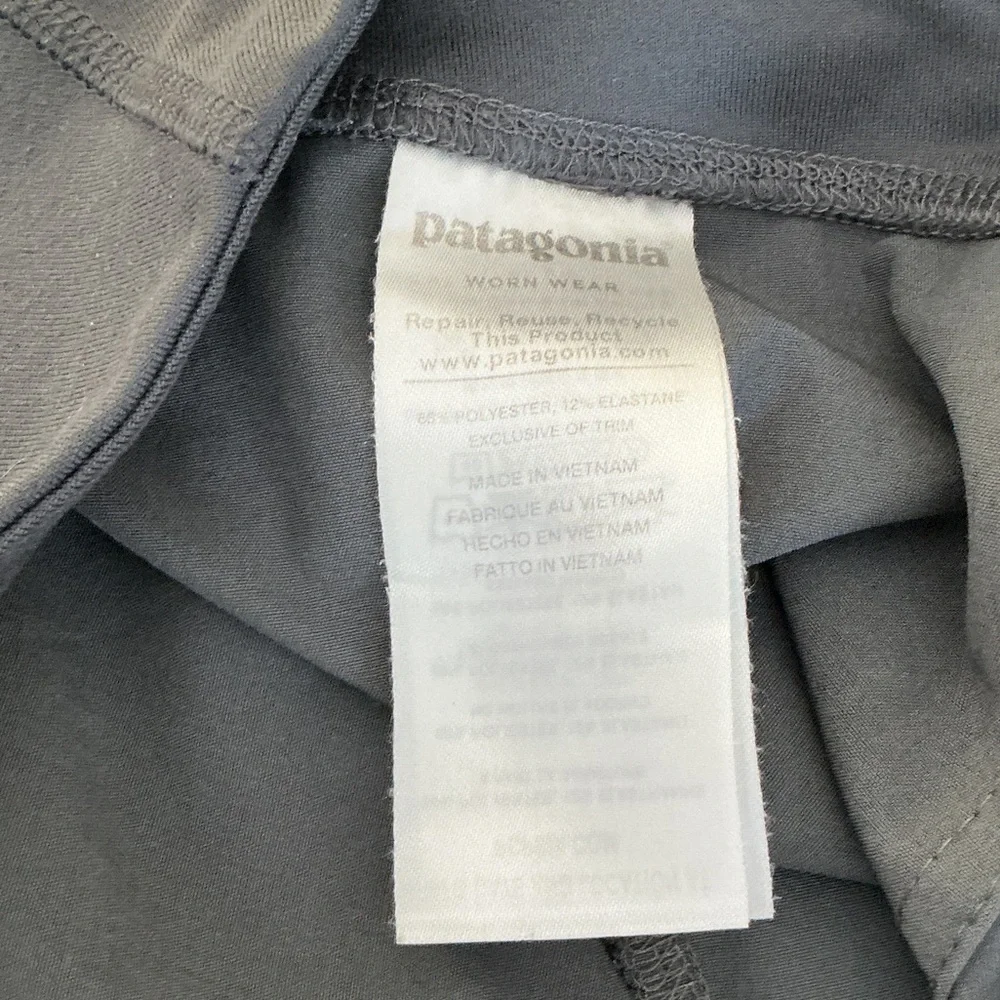 Patagonia Womens Grey Stretch Waist High Rise Pocket Hiking Shorts Size Small - Picture 8 of 9
